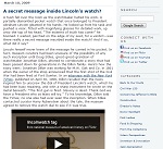 Thumbnail image of Blog Post: A Secret Message Inside Lincoln's Watch resource