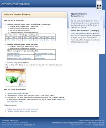 Thumbnail image of Historical Census Browser resource