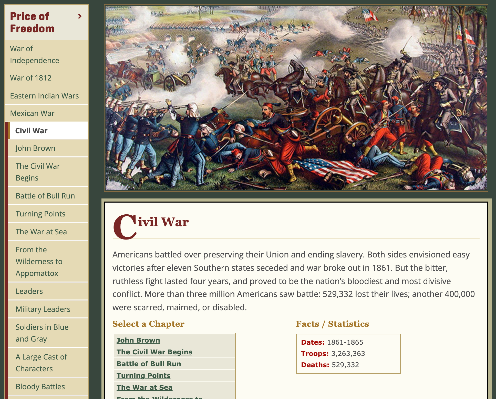 Thumbnail image of The Civil War resource