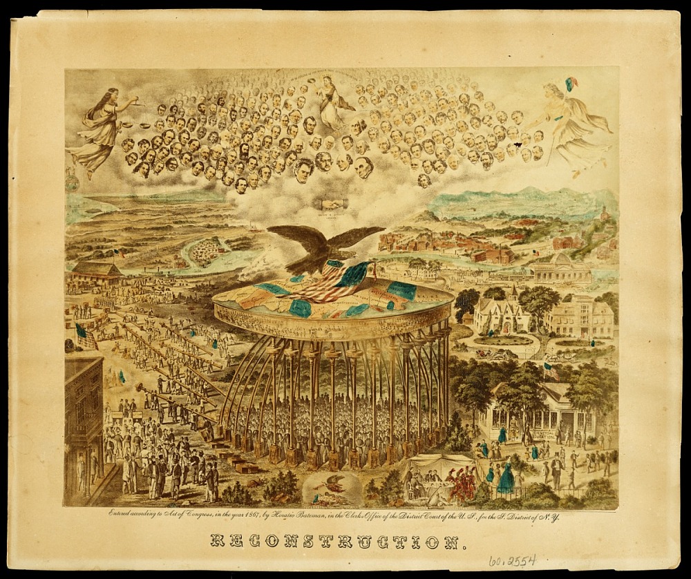 allegorical print of Reconstruction