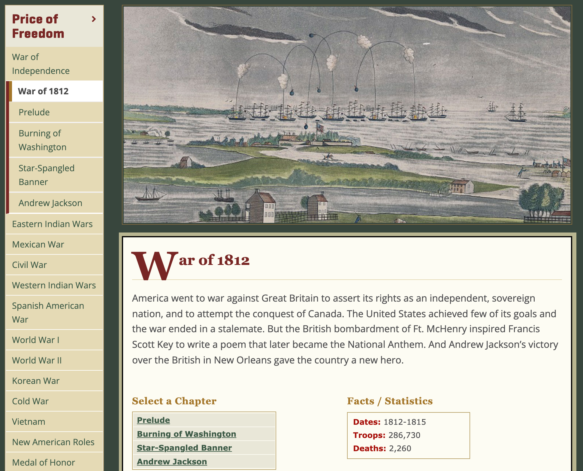 Thumbnail image of War of 1812 resource