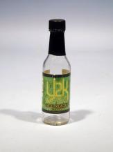 Y2K Millennium Meltdown R-U-Ready? Hot Sauce Bottle with green label and yellow lettering