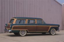 1955 Ford Country Squire Station Wagon with wooden siding